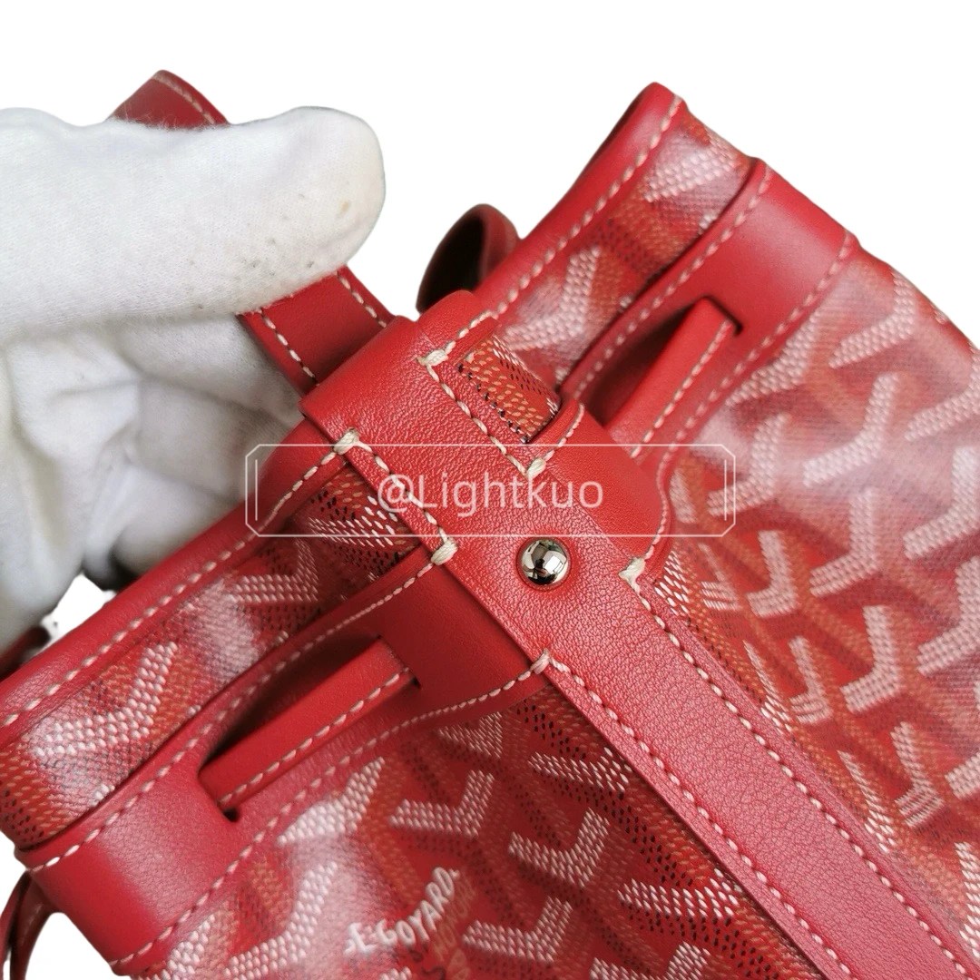 Goyard Petit Flot Bucket Bag - Red