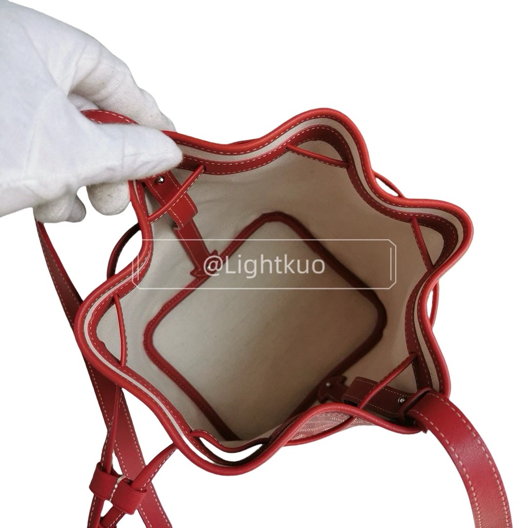 Goyard Petit Flot Bucket Bag - Red