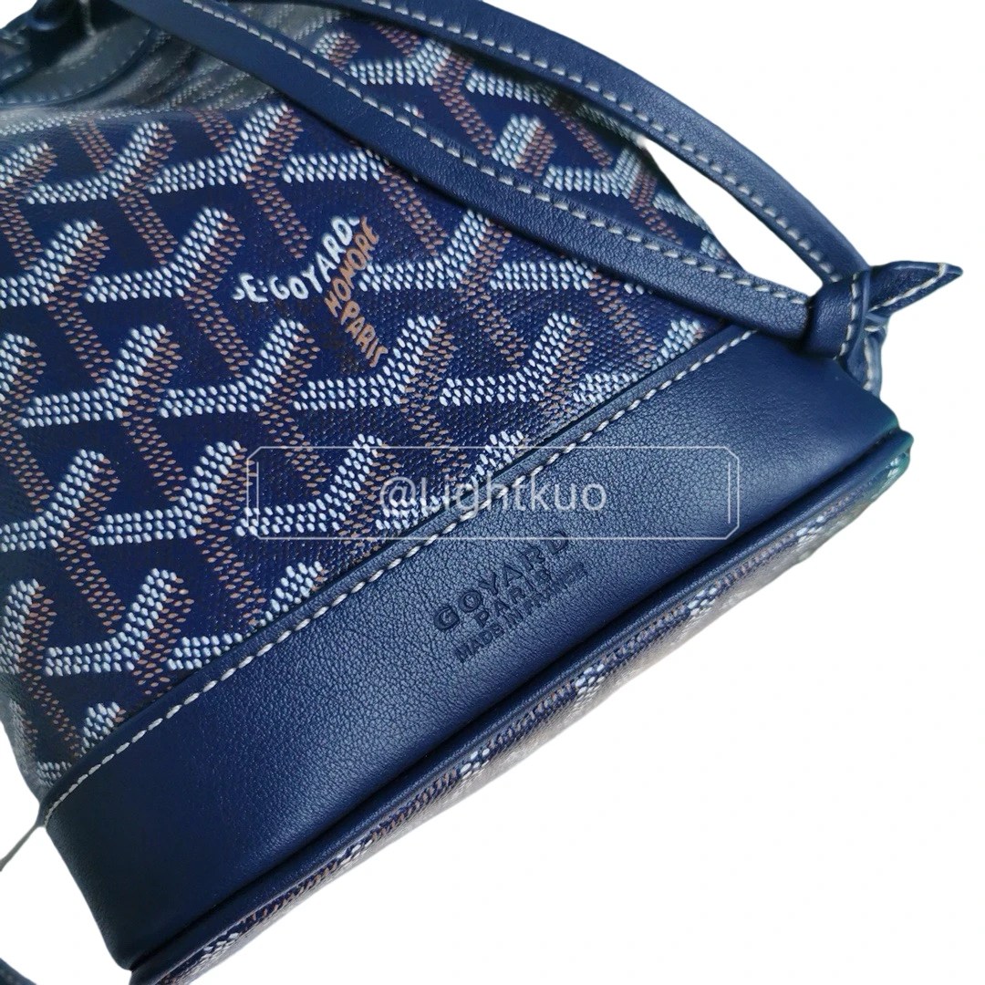 Goyard Petit Flot Bucket Bag - Navy Blue