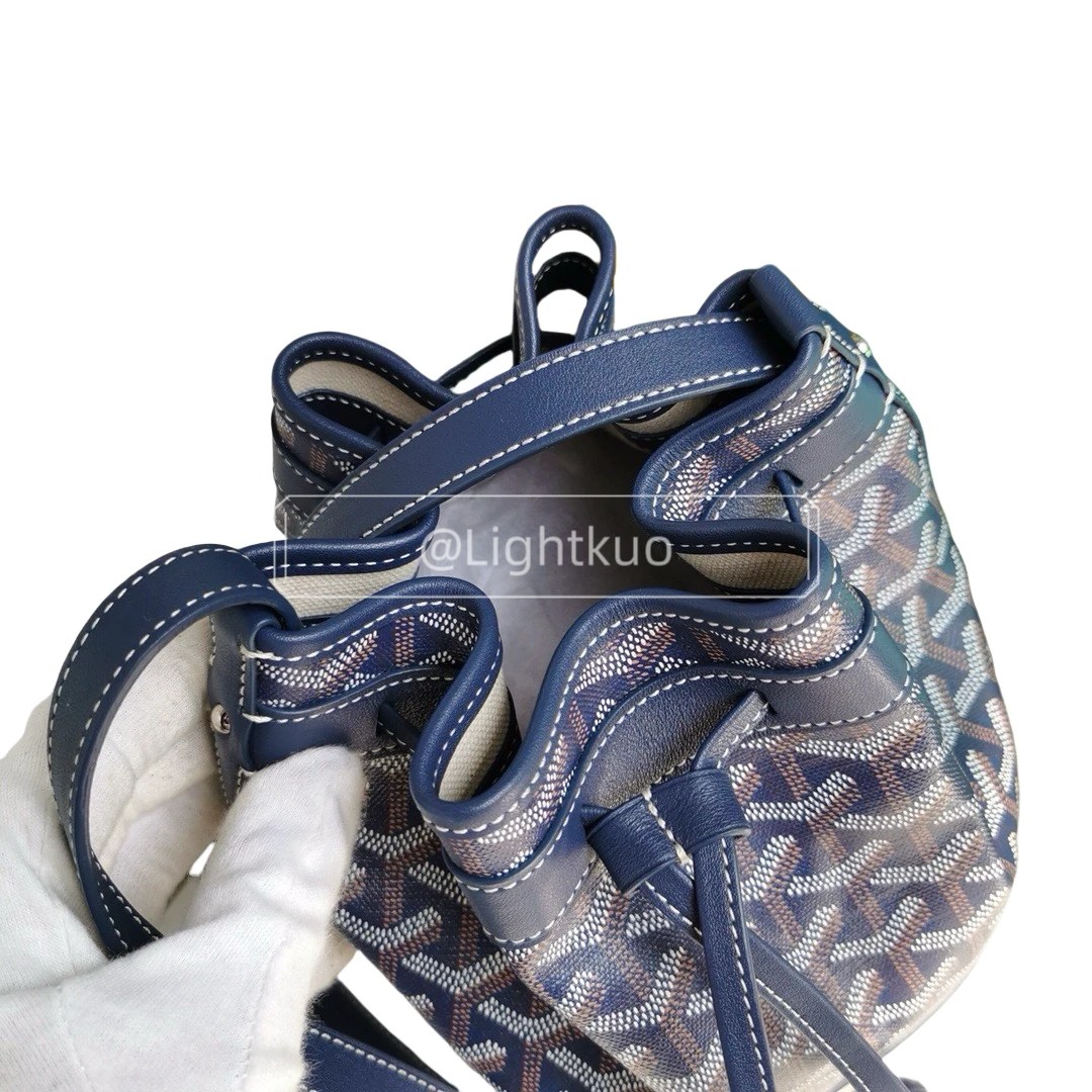 Goyard Petit Flot Bucket Bag - Navy Blue