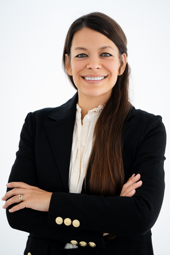 New-hire business headshot at the Lightly Photography studio in Fort Worth