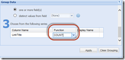 image Set Aggregate Functions in the SharePoint Chart