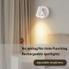 led magnetic type c wireless light