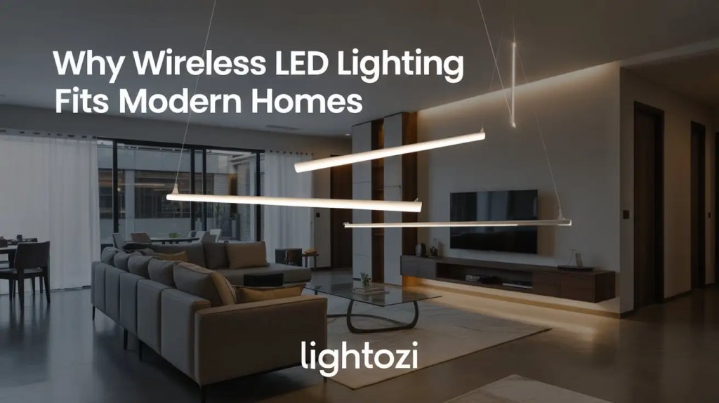 Why Wireless LED Lighting Fits Modern Homes