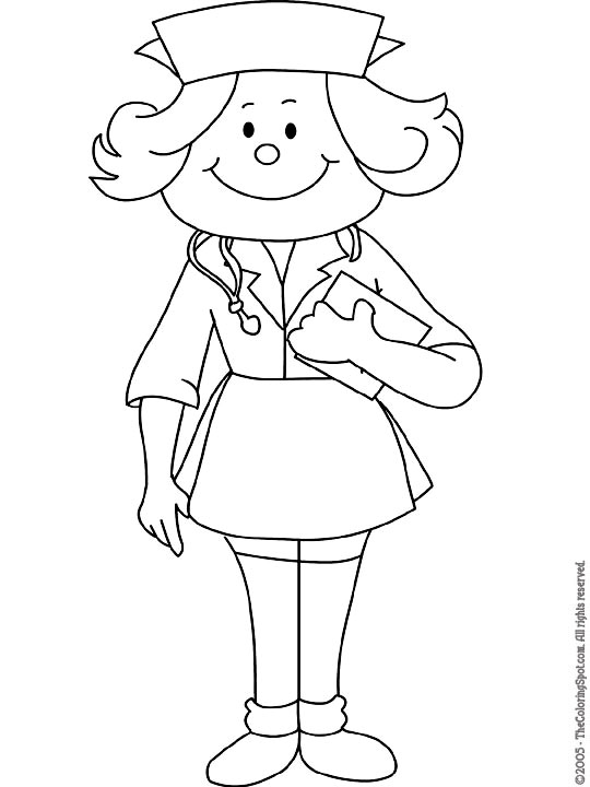 Nurse coloring pages are a fun way for kids of all ages to develop creativity, . Nurse Coloring Page Audio Stories For Kids Free Coloring Pages Colouring Printables