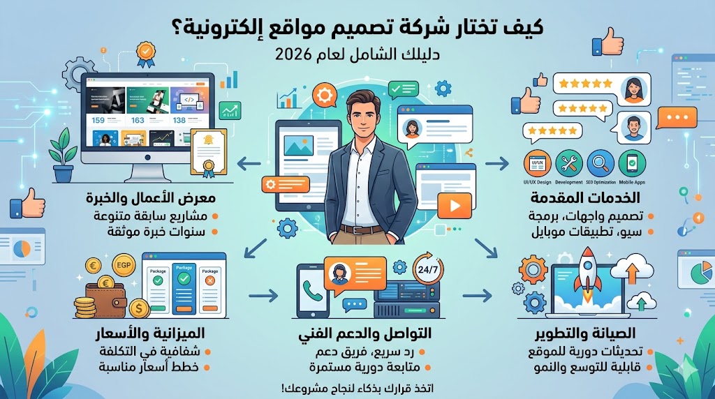 كيف تختار شركة تصميم مواقع؟