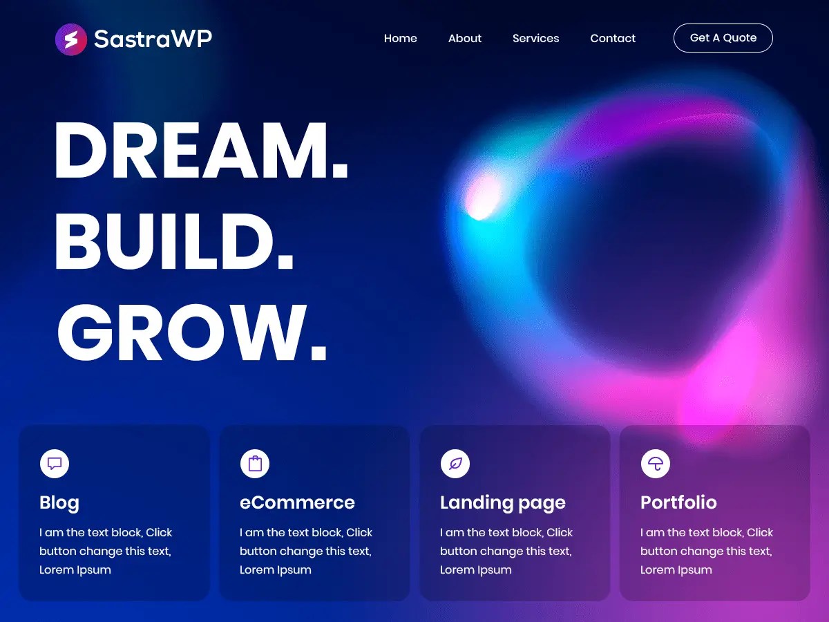 Free SastraWP WordPress Theme