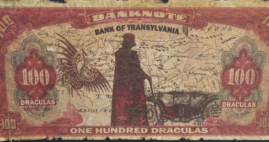 Dracula's Dollars souvenir from Transylvania