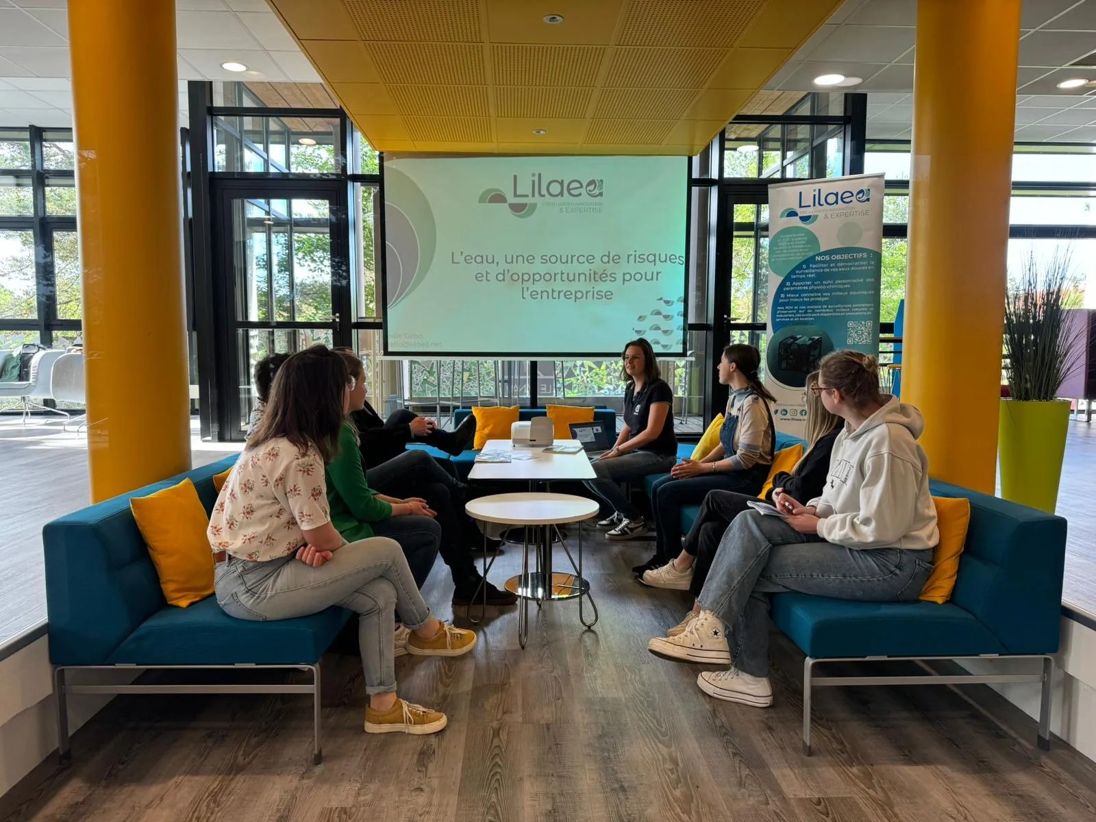 Une conférence de Lilaea sur l'eau, une source de risques et d'opportunités pour l'entreprise réalisé au Kanap à Soissons.