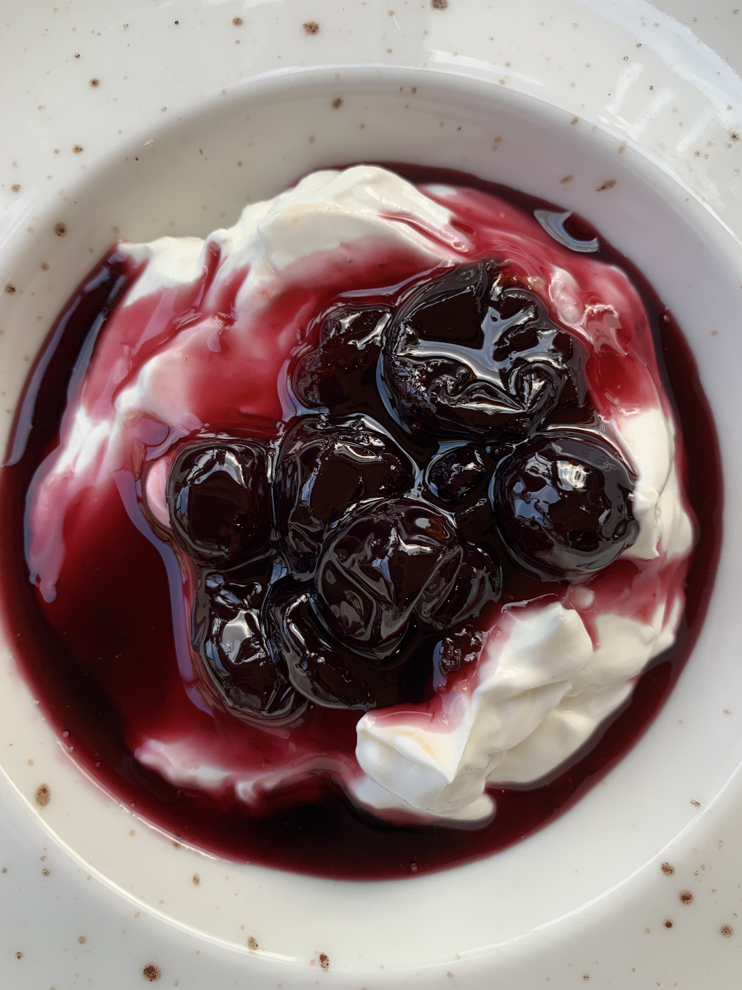 yaourt grec et fruits rouges