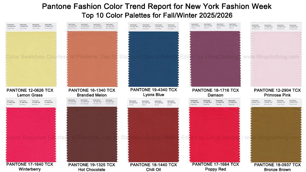 2025 2026 Fall Winter PANTONE Color Trends LILING Puffer Jackets 2 