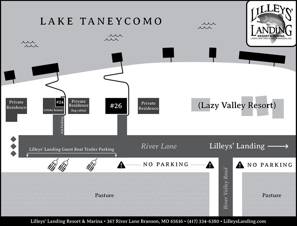 Lilleys' Landing map to units 24 & 26