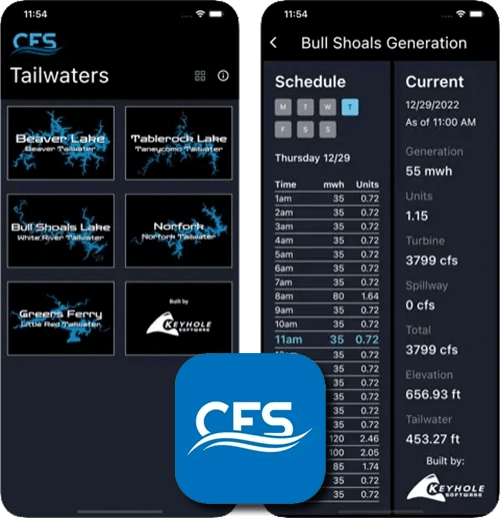 CFSWater App screenshots and logo