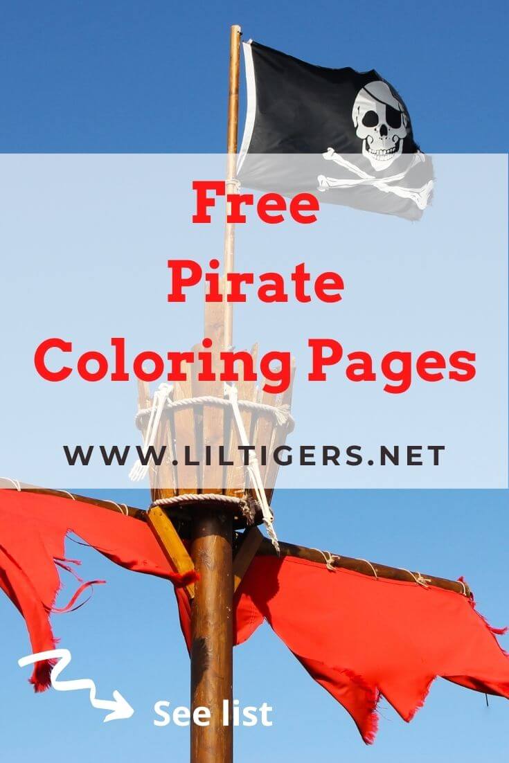 These spring coloring pages are sure to get the kids in the mood for warmer weather. Free Printable Pirate Coloring Pages By Lil Tigers