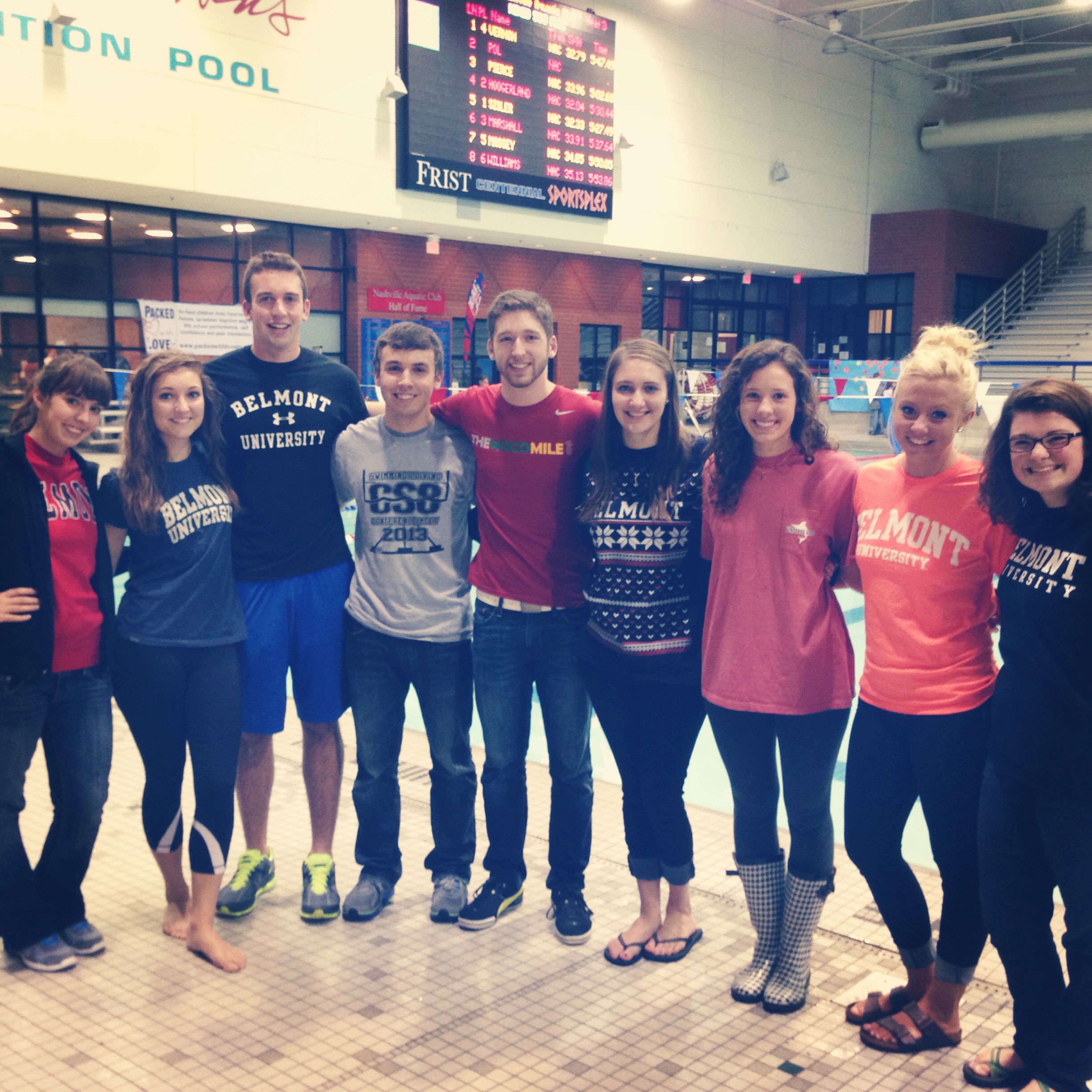 Swim club volunteers