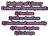Methods Of Library Collection Development Collection Development
