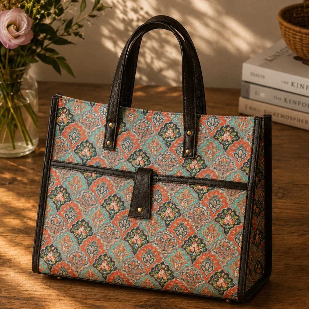 Printed Laptop Handbag