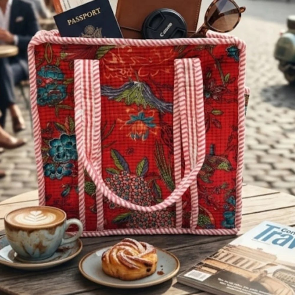 Quilted Lunch mini tote