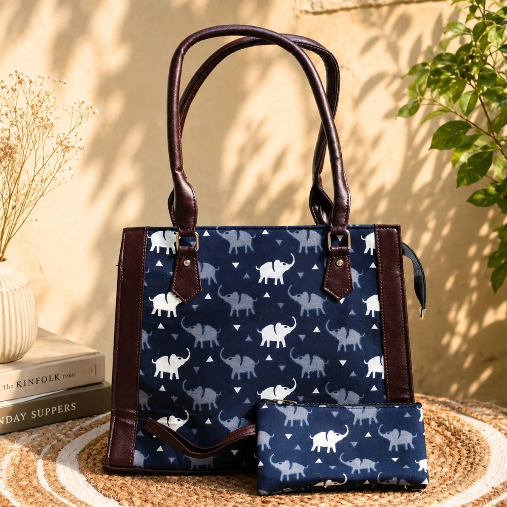 Elephant printed Tote bags for women