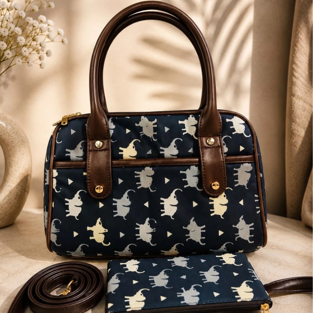 Elephant print sling bag