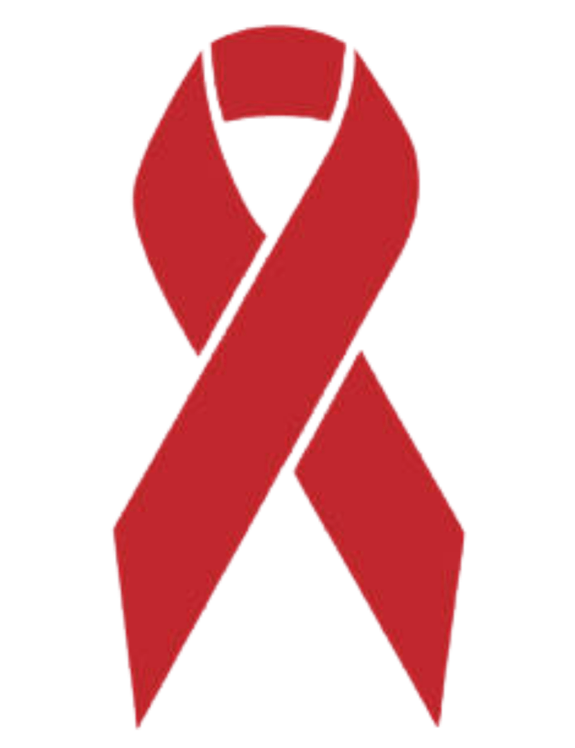 Red ribbon, symbol for Living with HIV