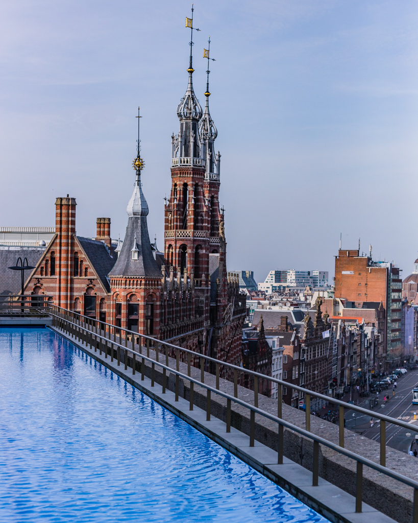 Rooftop of the W Hotel in Amsterdam