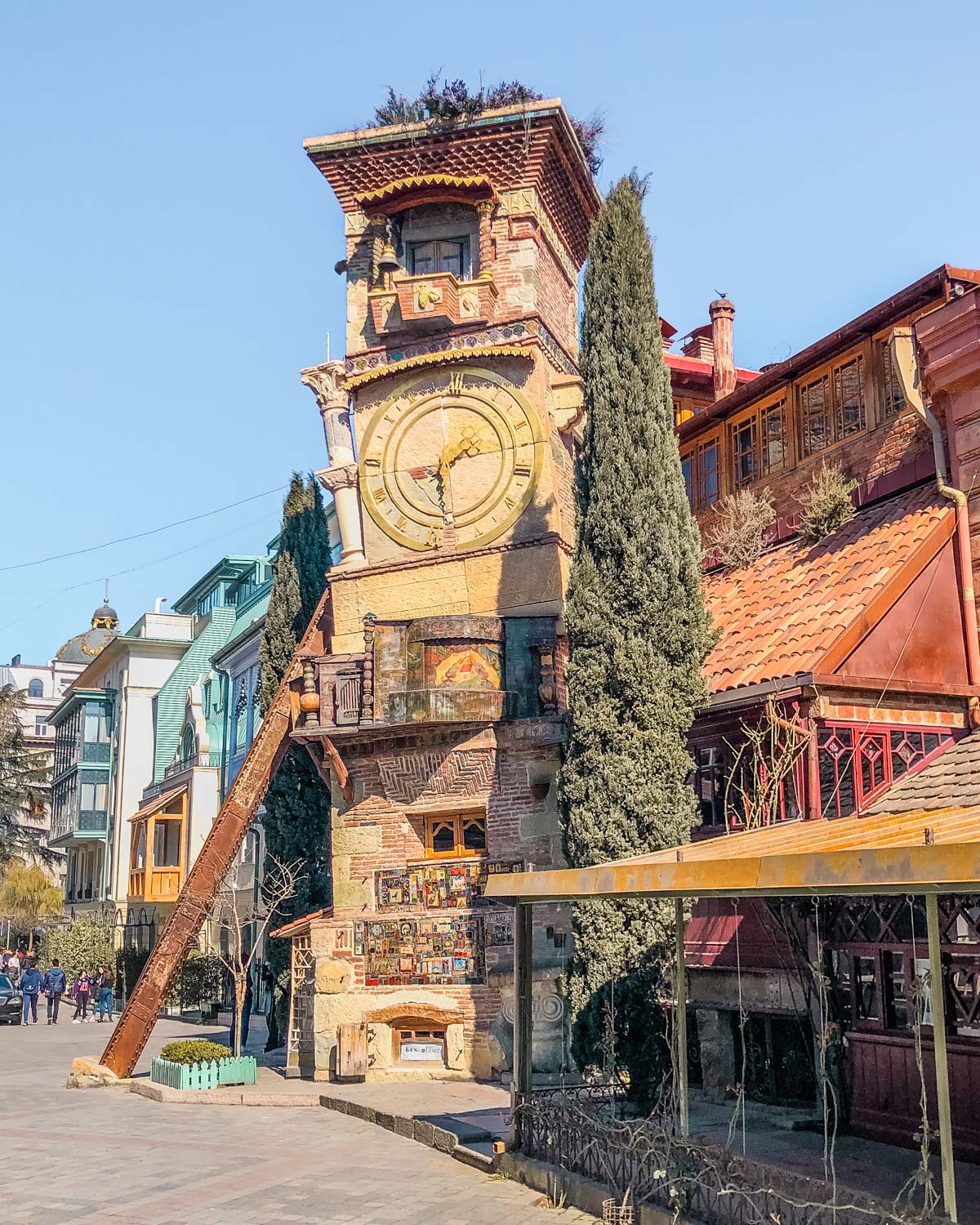 The Leaning Clock Tower in Tbilisi - Georgia