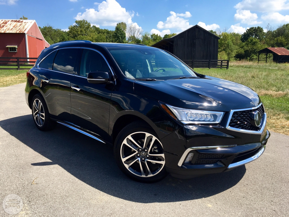 Black acura mdx suv