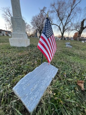 One of the Civil War Veterans buried at Lincoln Cemetery: Thomas J. Miller