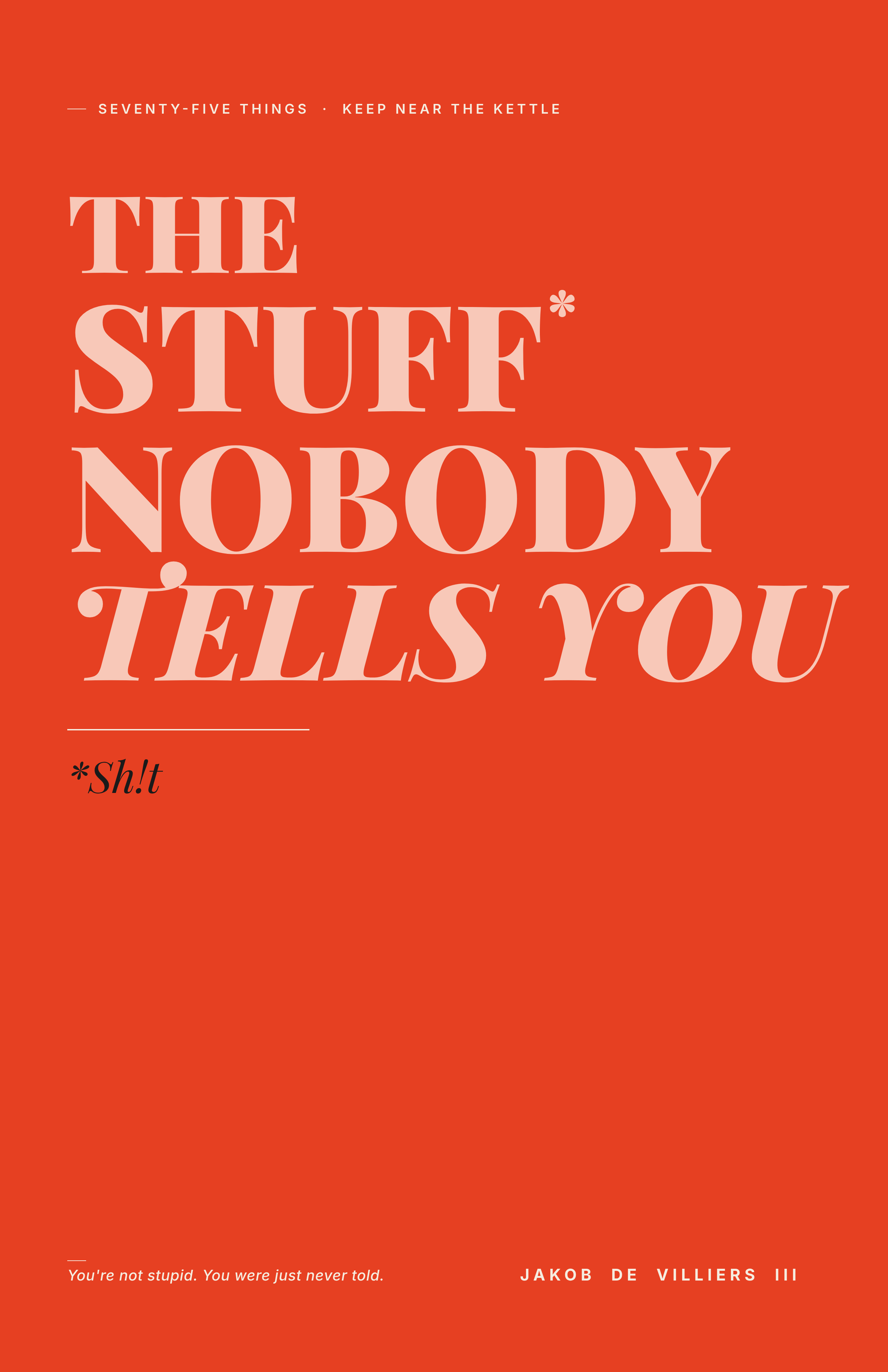 The Stuff Nobody Tells You by Jakob de Villiers III