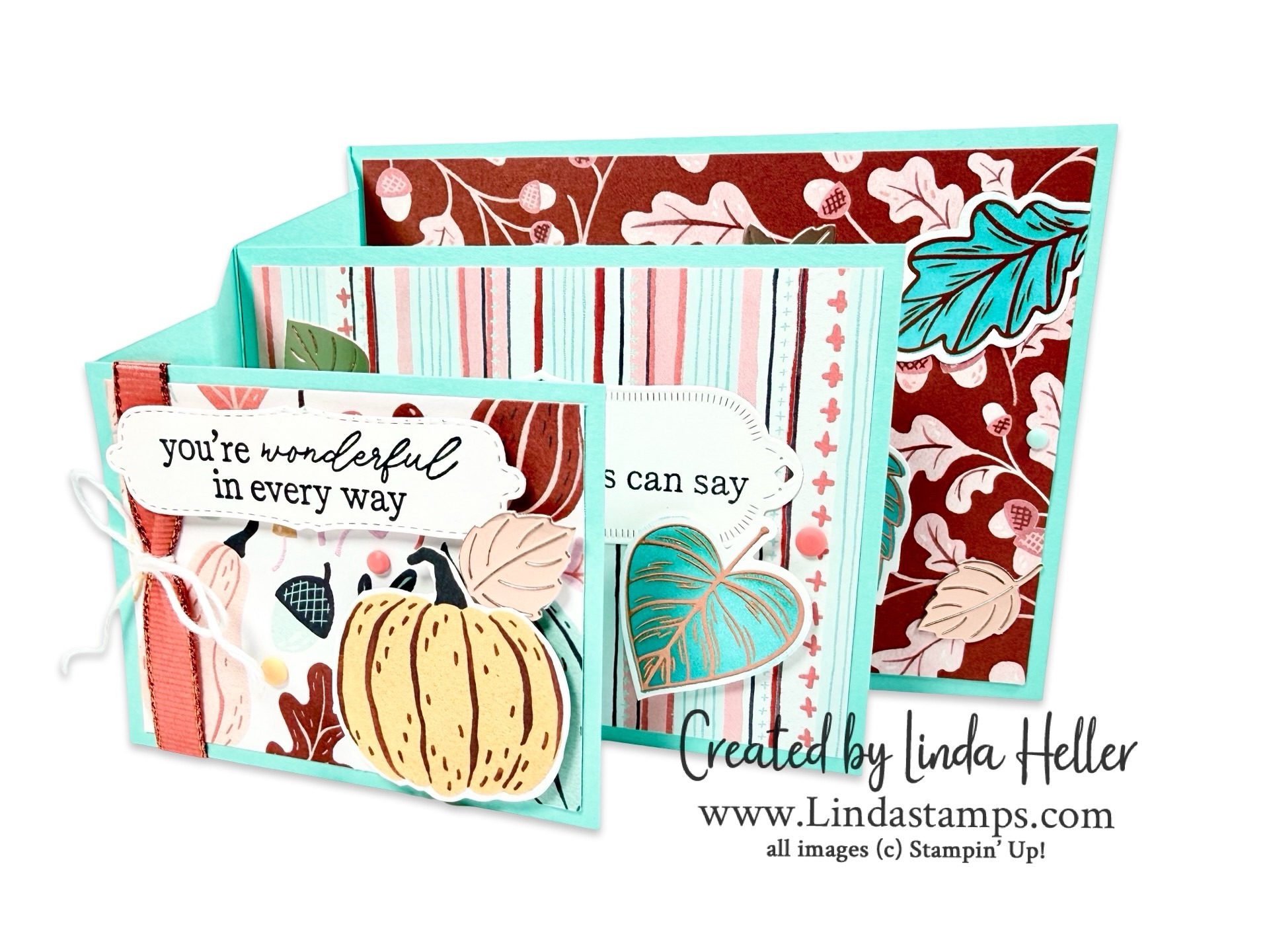 Video: Accordion Side Step Fun Fold for Fall | Linda Heller