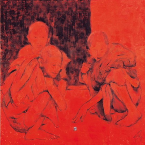 Games 2002 Oil on canvas 76 x 76cm (sold)