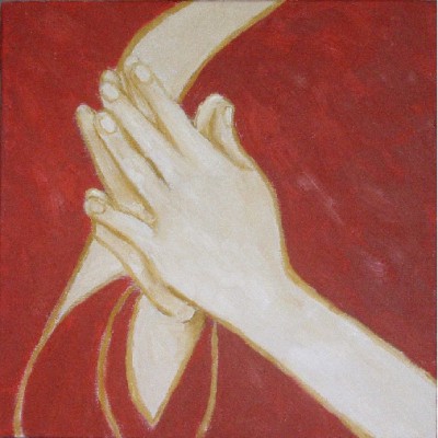 Prayers II 2003 - Oil on canvas 30 x 30cm (sold)