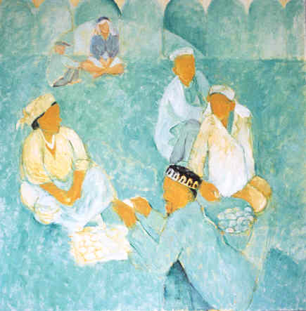 Eggs 1999 Oil on canvas 91.5cm x 91.5cm