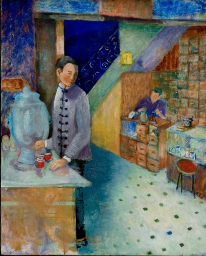 Tea Shop 1990 Oil on canvas 50 x 40cm (sold)