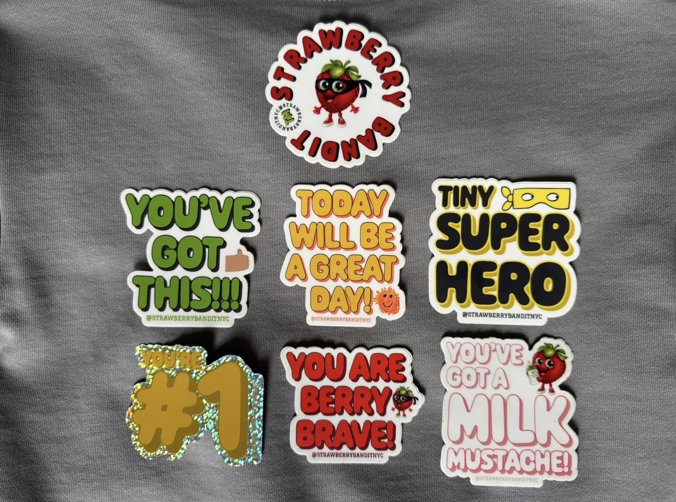Happy inspirational stickers