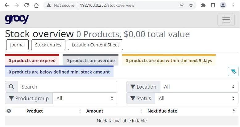Install Grocy Inside Docker Container In Linux | Lindevs