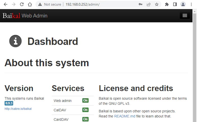 Install Baikal Inside Docker Container In Linux | Lindevs