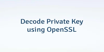 Encrypt And Decrypt Files With Aes Using Openssl Lindevs