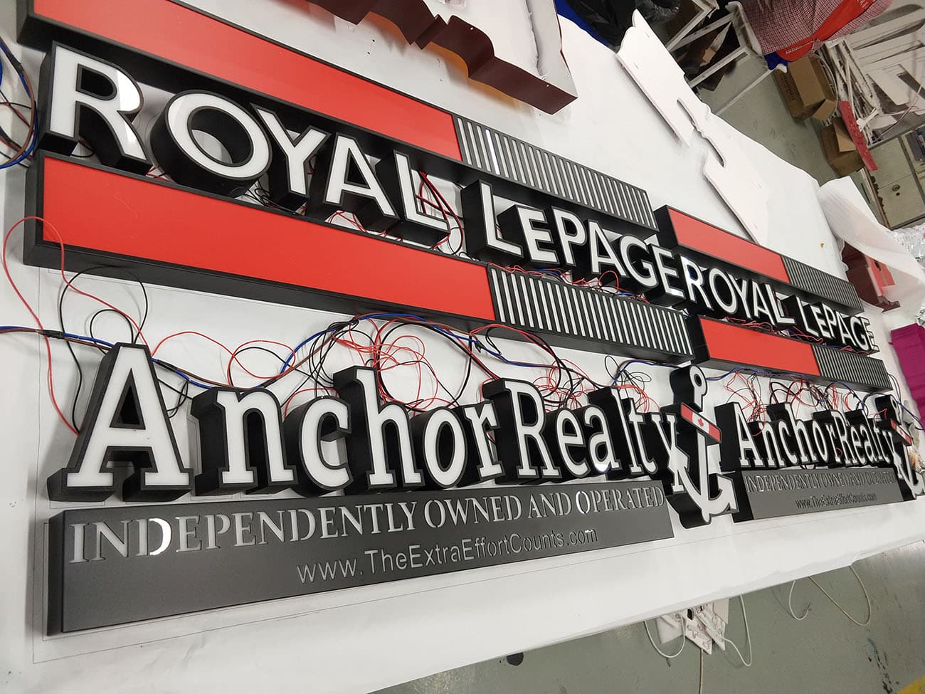 Frontlit Channel letter for Real Estate