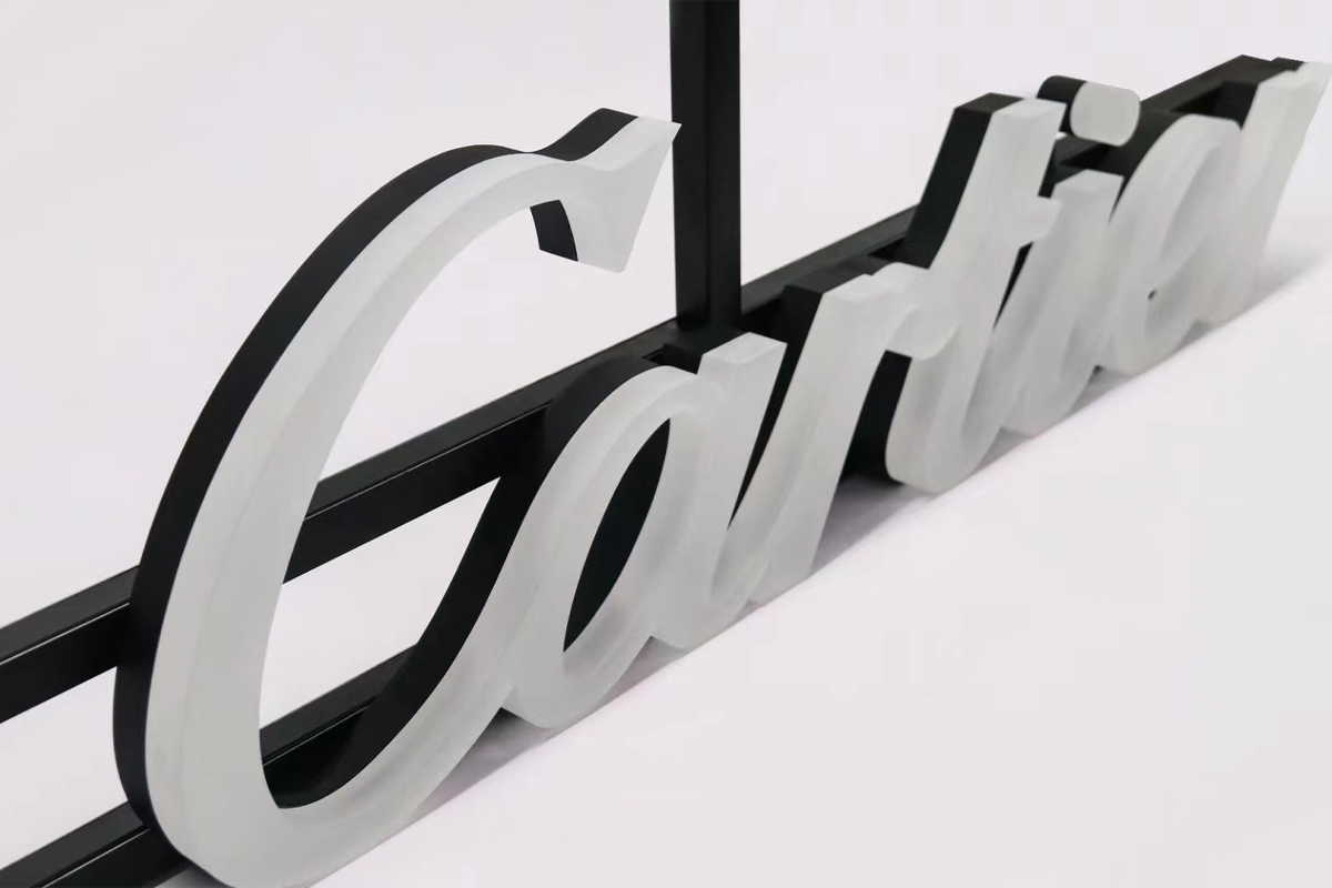Contemporary Raceway Channel Letters with LED