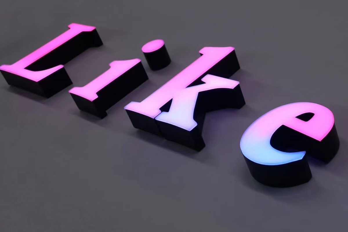 Customizable Lighted Sign Letters