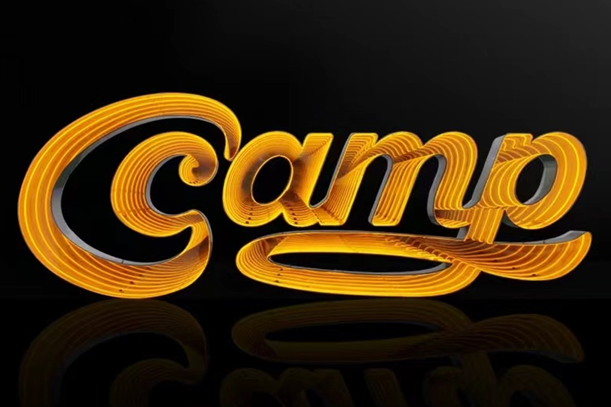 LED Sign with Mirrors Infinity Letters