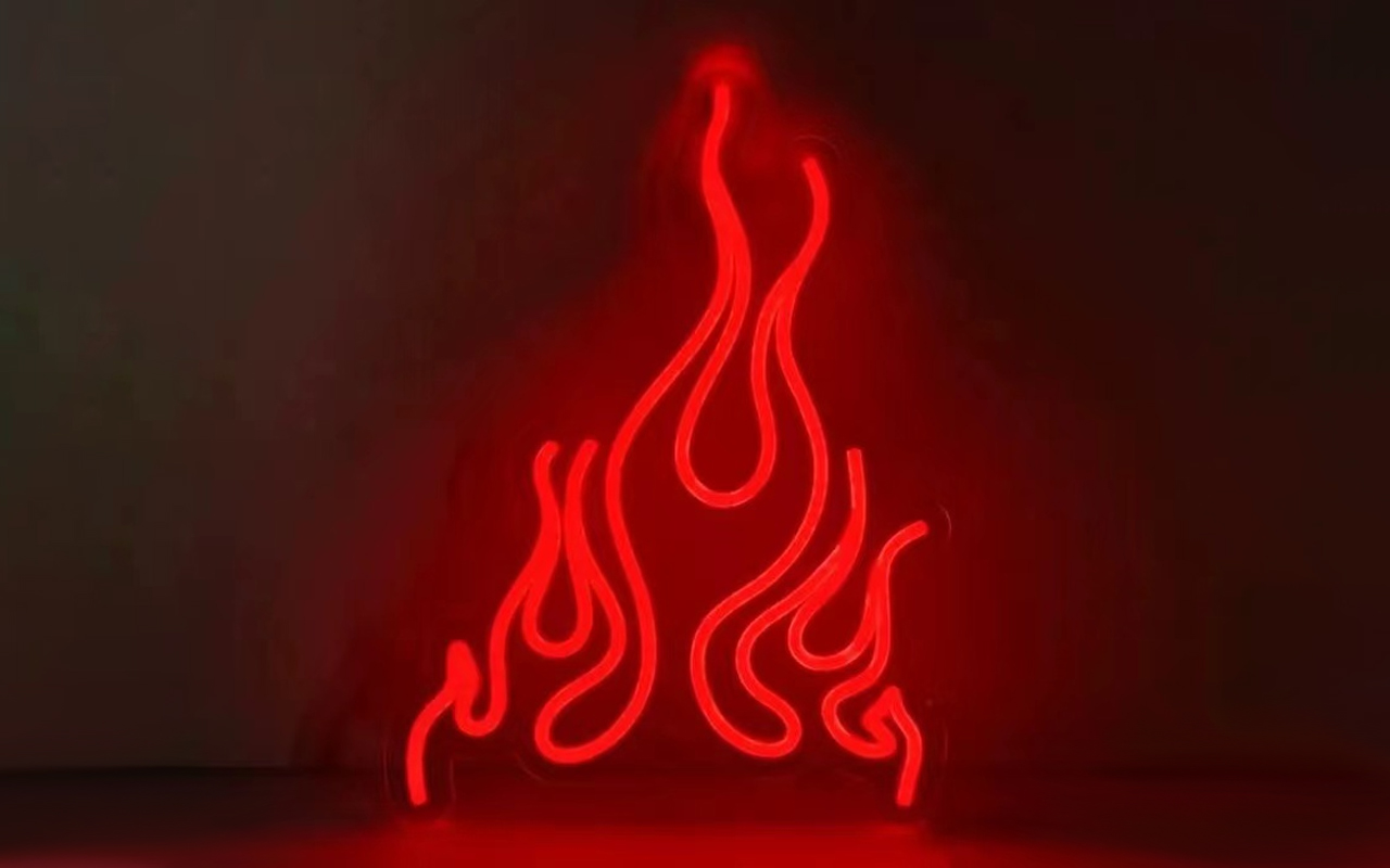 LED Flames Sign