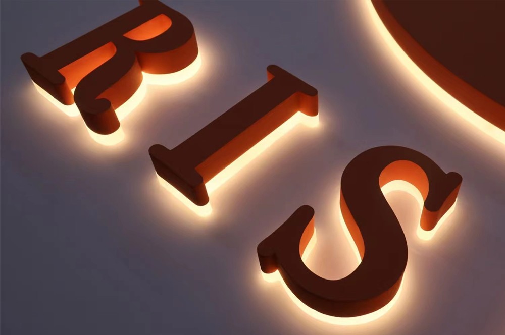 Led Reverse Channel Letters Backlit Signages