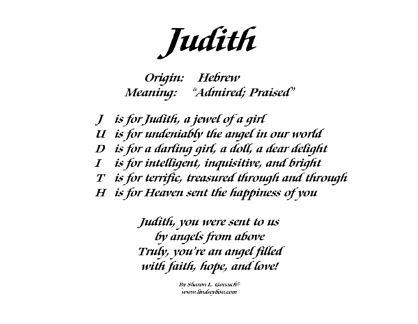 Meaning of judith