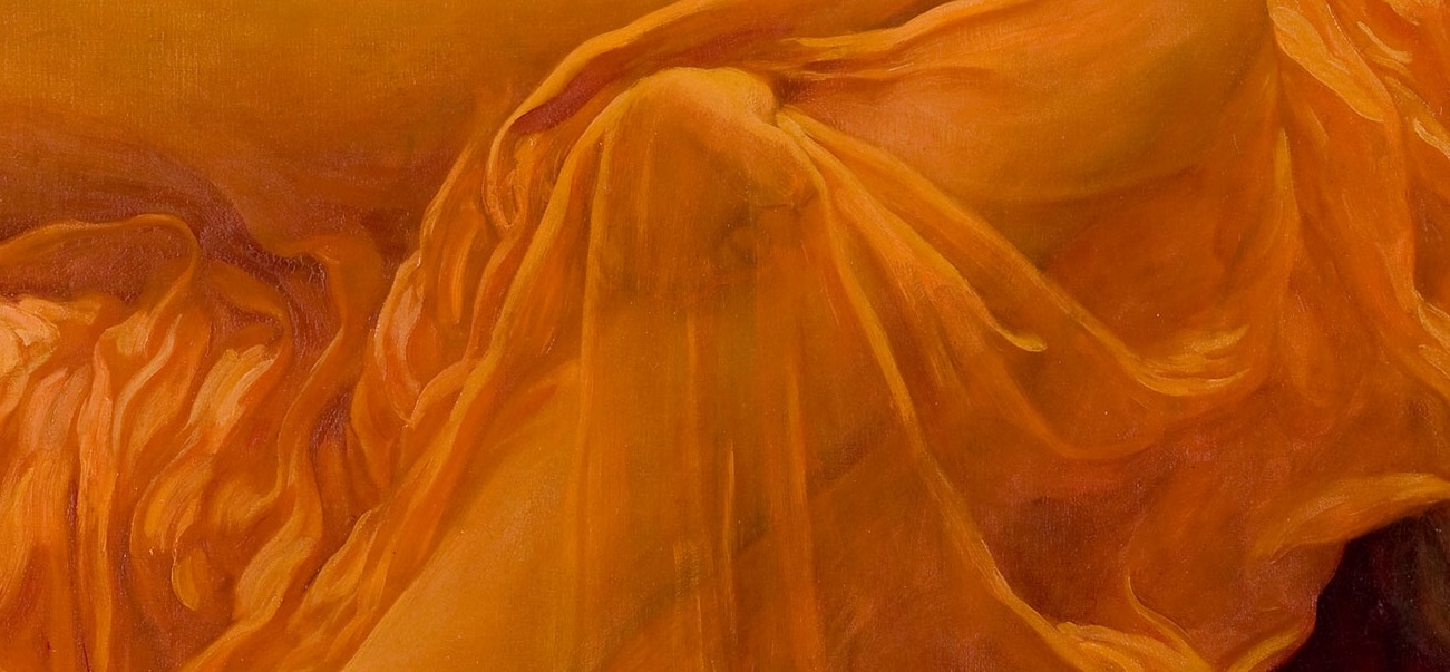 Sir Frederic Leighton (1830-1895), "Flaming June" (1895) - particolare, Museo de Arte de Ponce, Portorico
