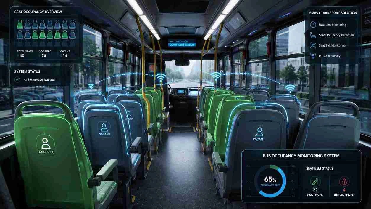 bus seat occupancy sensor monitoring sytem- linepro