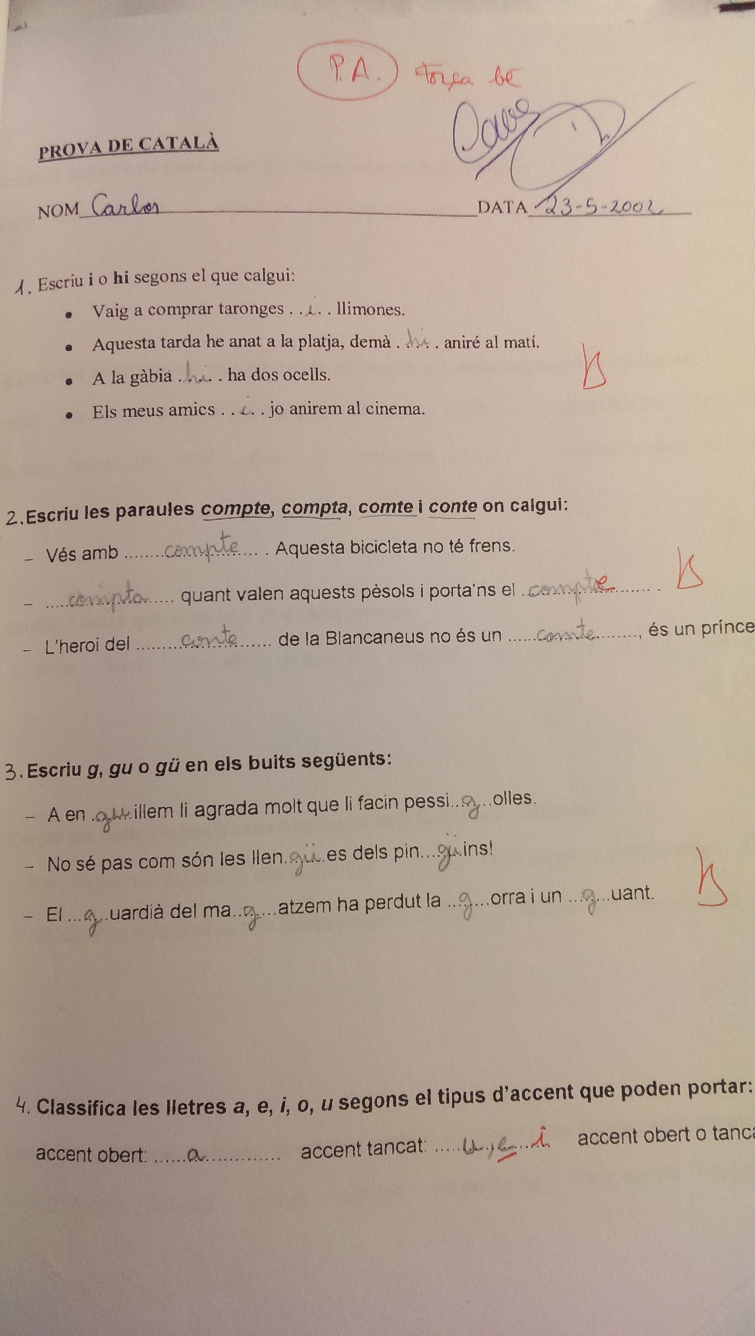 Examen de català