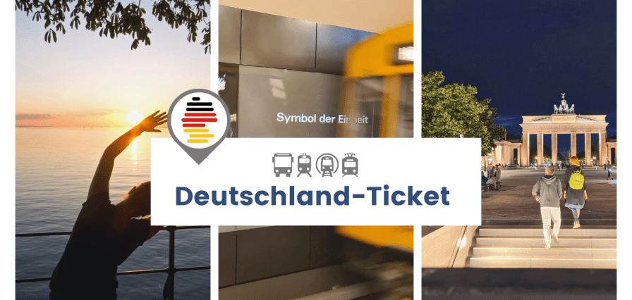 Unterwegs zwischen Bodensee und Berlin, Bayern und Schleswig-Holstein. Das Deutschland-Ticket ist im Nah- und Regionalverkehr gültig.